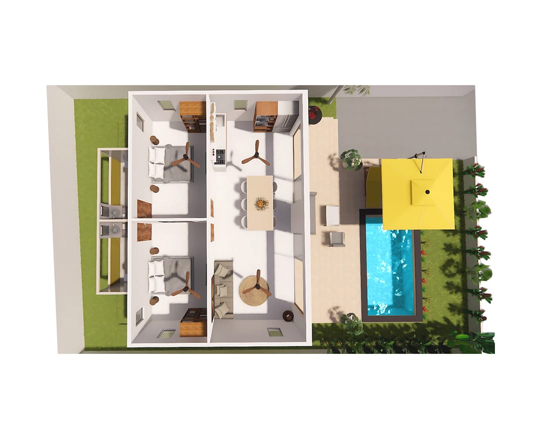 Villa Type A – 2 chambres – 120 à 150 m2