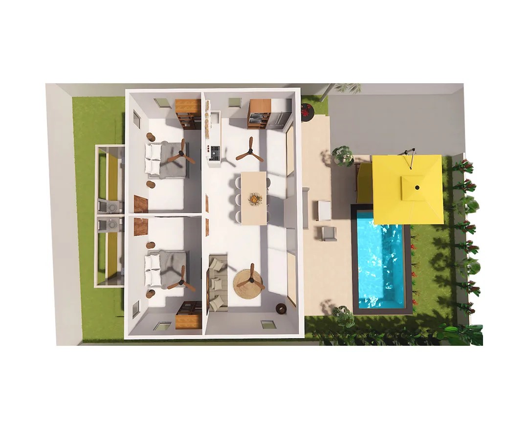 Villa Type A – 2 chambres – 120 à 150 m2