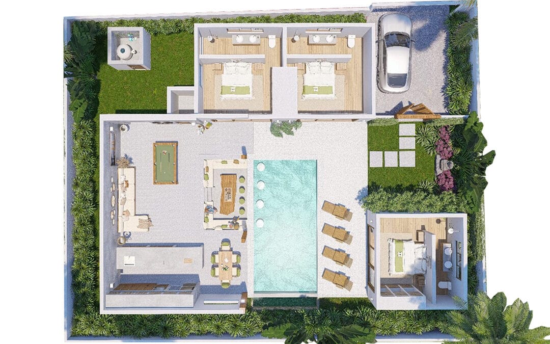 Villa Type C – 3 ou 4 chambres – 266 à 286 m2