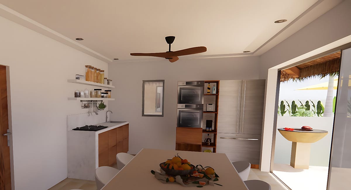 TK-Sunset-Villa-typeA-kitchen TK Sunset - Thong Krut - Koh Samui - Villa type A