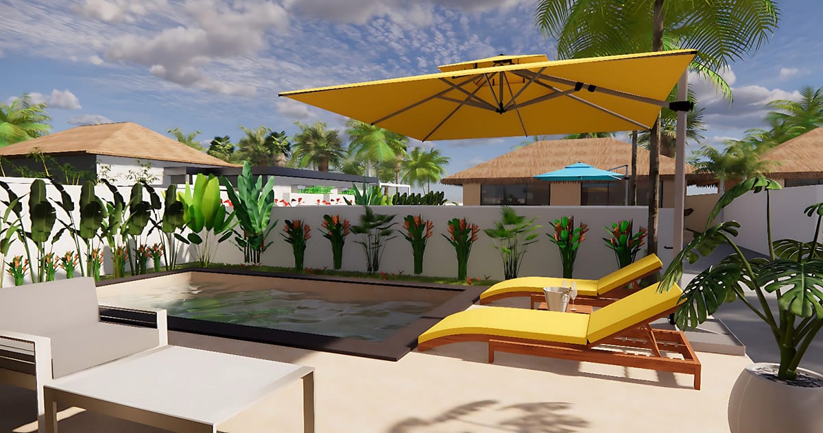TK-Sunset-Villa-typeA-swimming-pool-view-3 TK Sunset - Thong Krut - Koh Samui - Villa type A