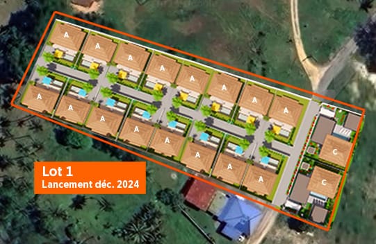 TK-Sunset-Plan-Lot-1-villas-A TK Sunset - Thong Krut - Koh Samui - Villa type A - Plan Lot 1